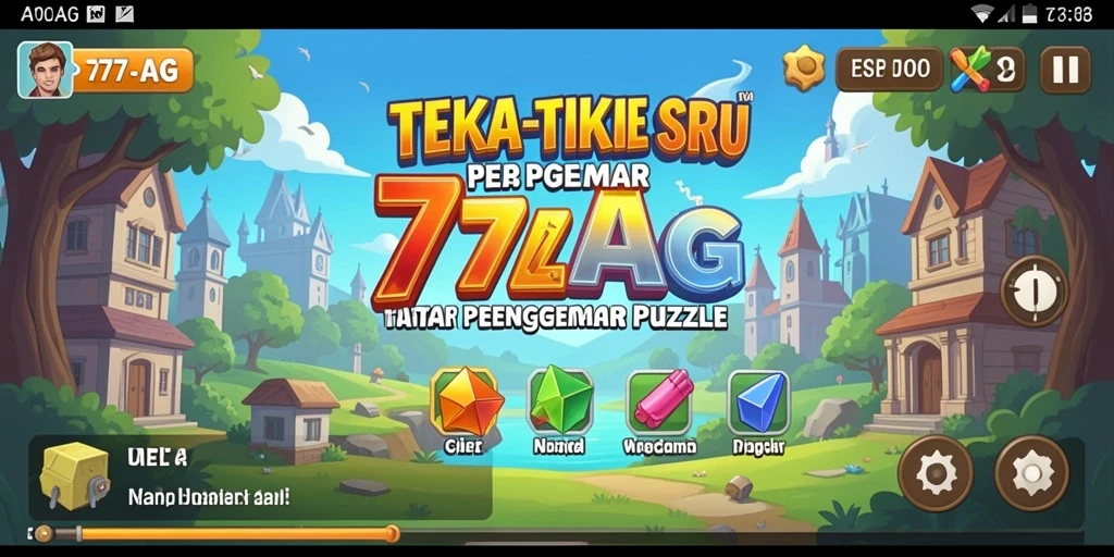 Screenshot gameplay 77AG yang menampilkan tantangan teka-teki yang menarik.