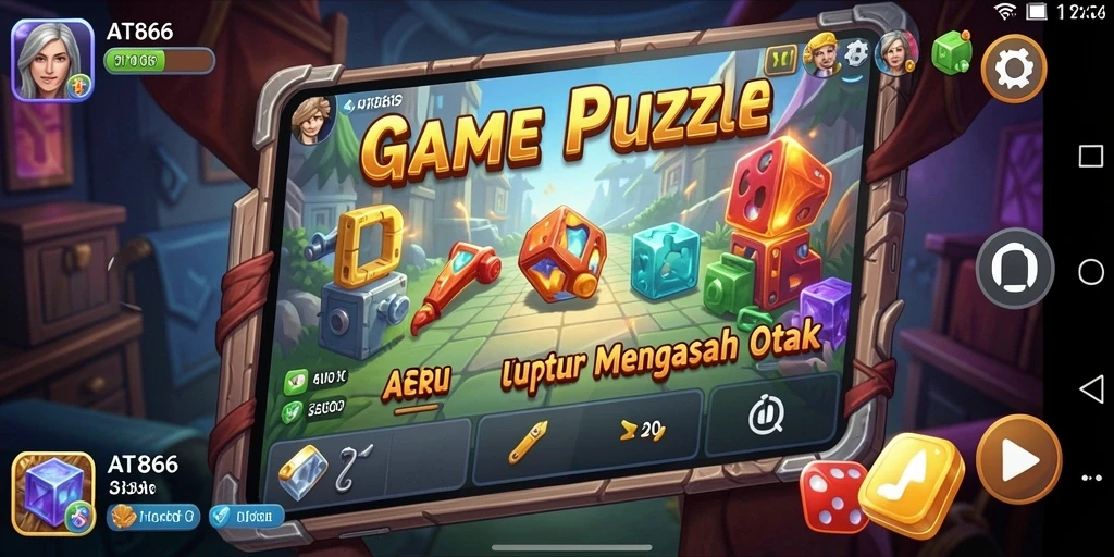Screenshot AT866 menampilkan gameplay Puzzle yang seru dan menantang.