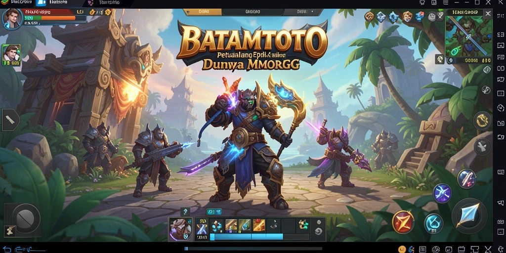 Tampilan gameplay seru BATAMTOTO dengan aksi petualangan MMORPG.