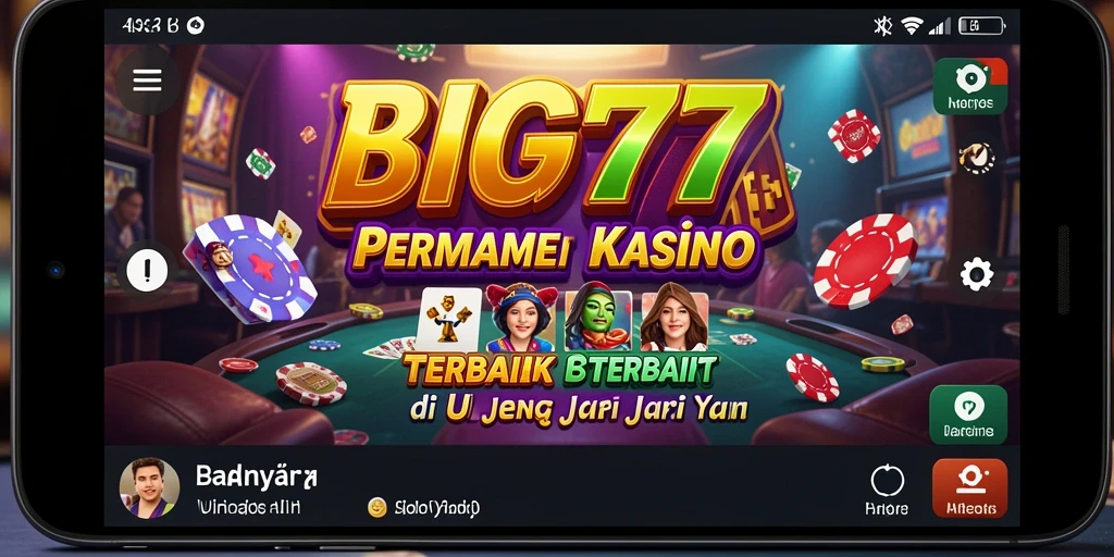 Tampilan gameplay seru di <strong>BIG77</strong>, rasakan sensasi Kasino di smartphone Anda.