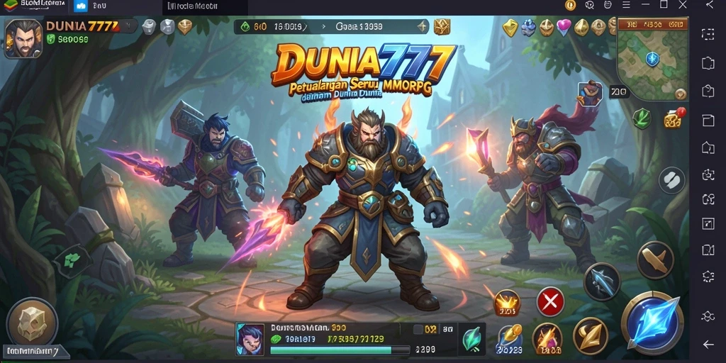 Tampilan menakjubkan gameplay MMORPG di DUNIA777