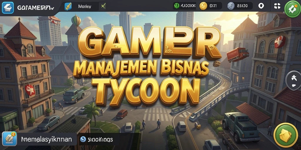 Tangkapan layar GAMERP menampilkan gameplay manajemen bisnis yang seru.