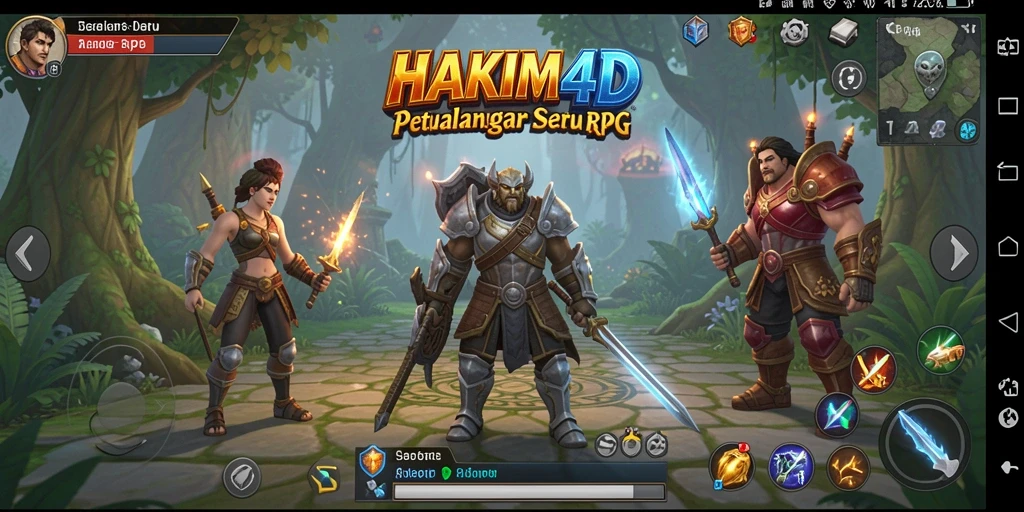 Tampilan gameplay HAKIM4D yang mendebarkan saat berpetualang di dunia RPG.