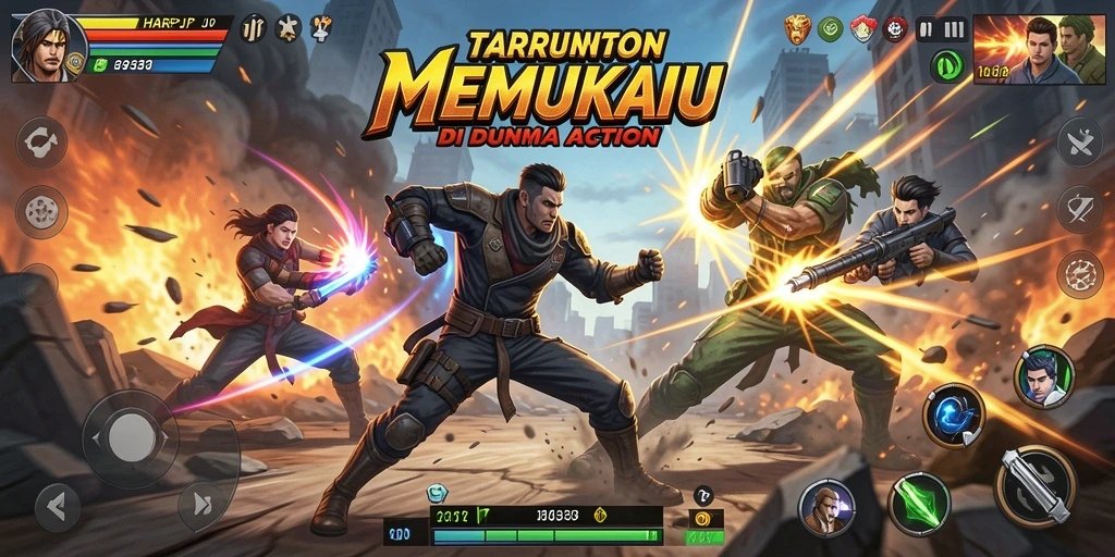 Tampilan gameplay Action yang mendebarkan dari HARAPJP.