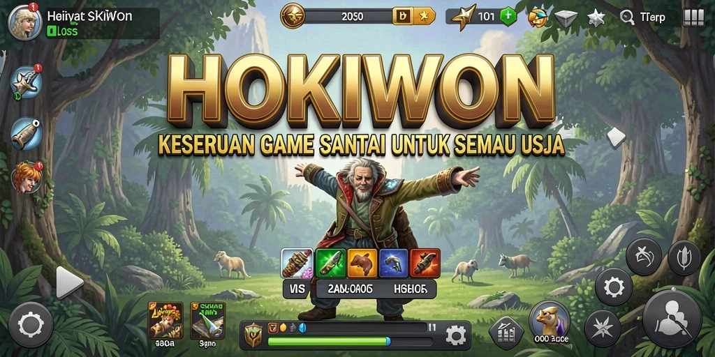 Gameplay HOKIWON yang menampilkan keseruan dan interaksi karakter.