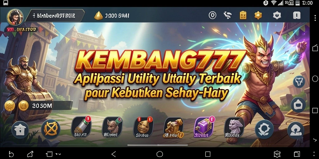 Tampilan antarmuka KEMBANG777 yang bersih dan modern.