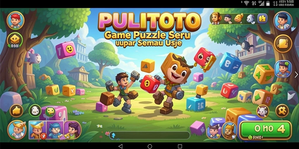 Screenshot PULITOTO menampilkan tantangan Puzzle yang menarik.