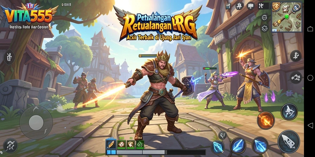 Tampilan gameplay mendebarkan dalam petualangan ARPG.